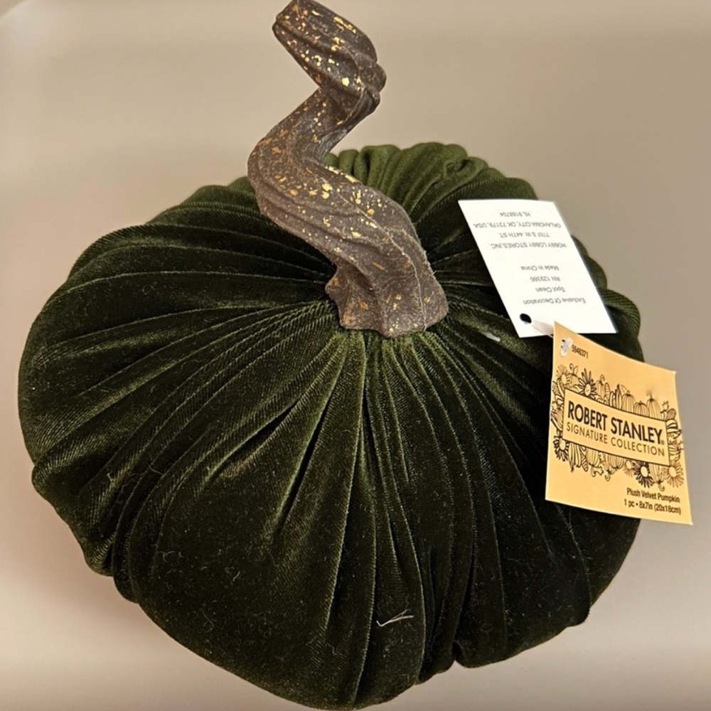 Pumpkin Velvet Decor